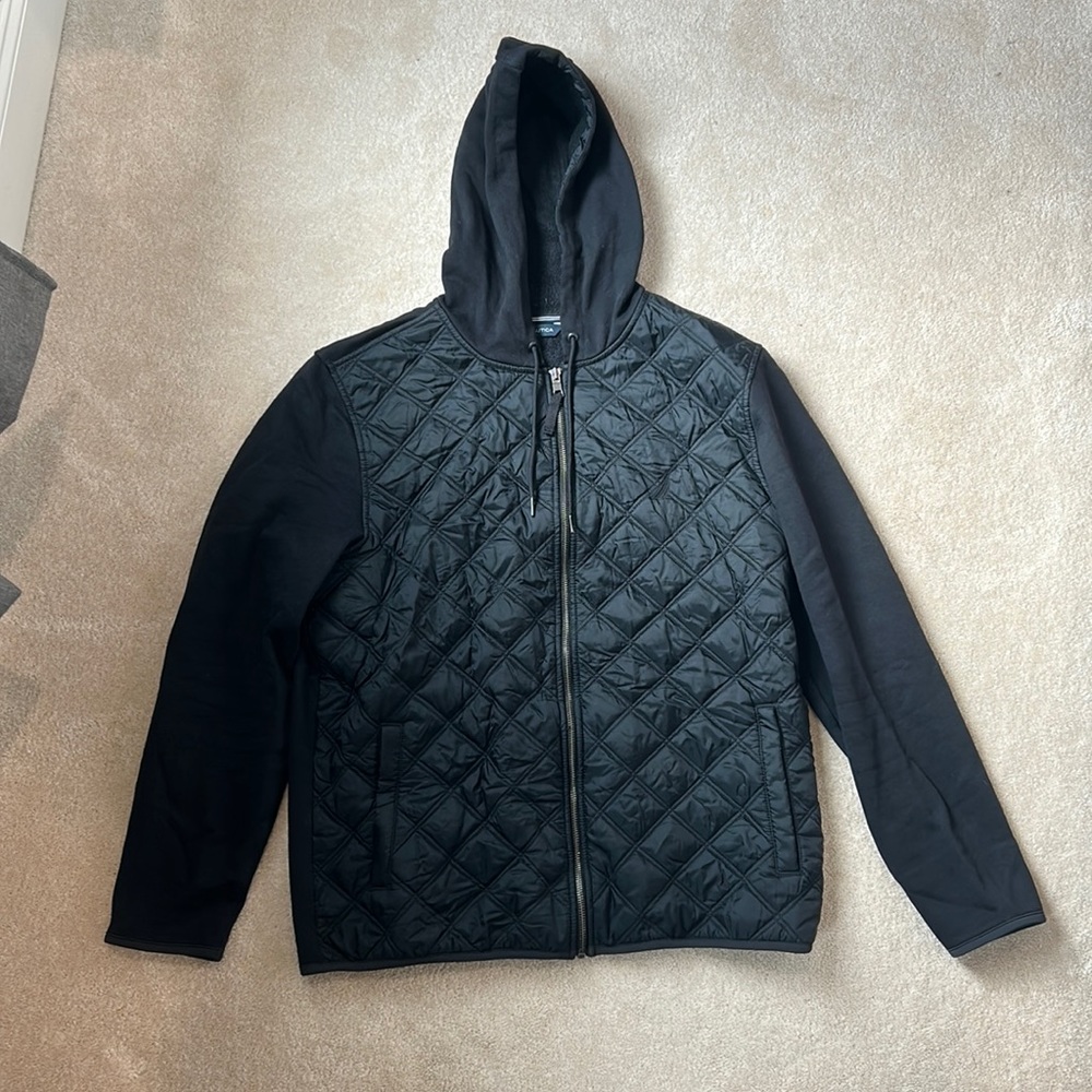 Men’s Black XL Nautica Hoodie with Zipper
